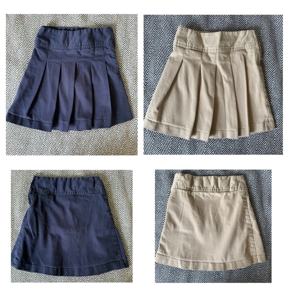 ✨ The Children’s Place School Uniform Skorts 2-Pack (Navy & Khaki, Size 5 Slim) - Picture 1 of 7